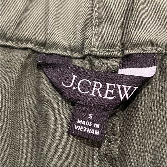 J.Crew Astrid Pull-On Chino Pant Utility Green Small High-Rise Wide Leg - Picture 11 of 16